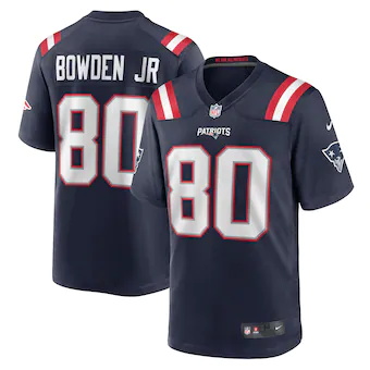 mens nike lynn bowden jr navy new england patriots game pla